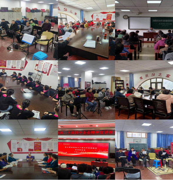 延安老年大学各驻校团队掀起党的二十届四中全会学习热潮